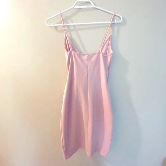 Blush Pink Wrap Dress -Blue Blush (size small) - Picture 2 of 4
